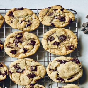 cookies au chocolat et fleur de sel