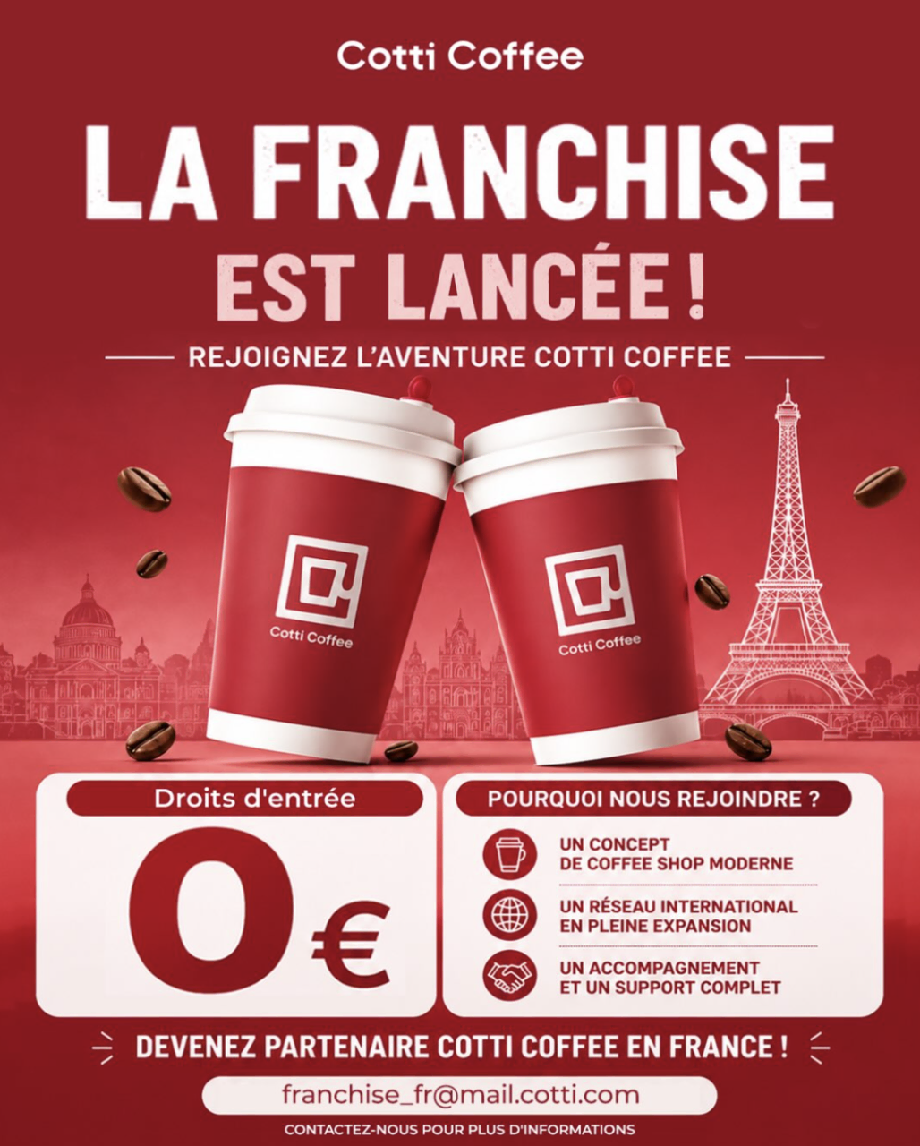 franchise cotti coffee en france : devenez partenaire