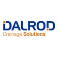 dalrod drainage solutions logo, blue and orange