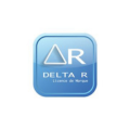 logo app bleu dégradé delta r