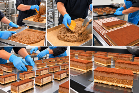 atelier pâtisserie : barres chocolatées en couches