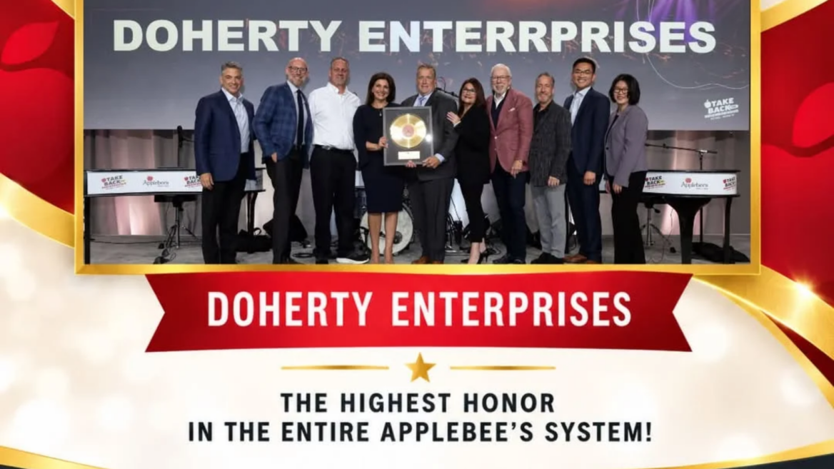 doherty enterprises honored at applebee’s awards ceremony
