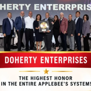 doherty enterprises honored at applebee’s awards ceremony