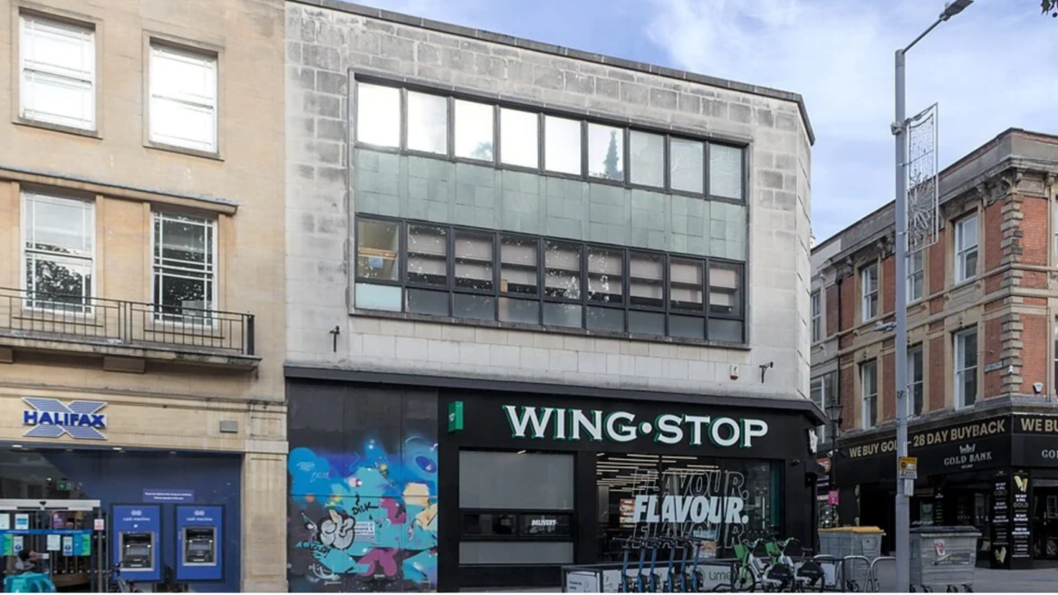 wingstop and halifax on a city street corner