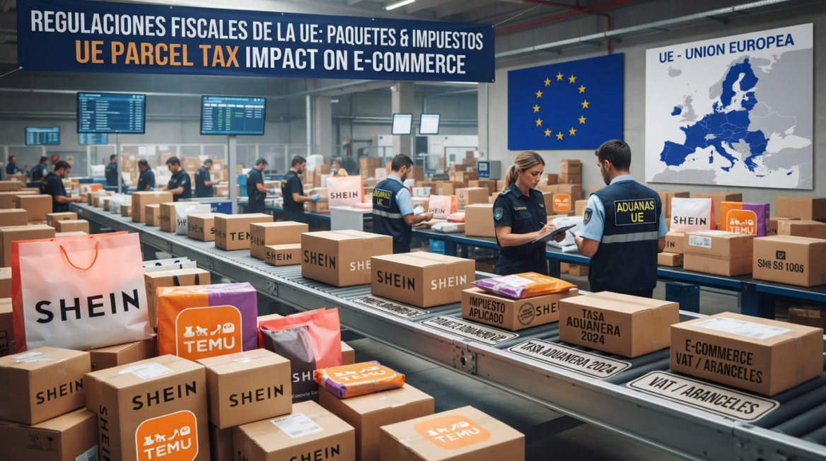 inspección aduanera ue: paquetes, impuestos y e commerce