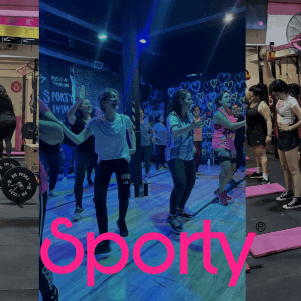 collage fitness femenino: fuerza y grupo en gimnasio