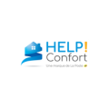 logo help confort bleu et moderne