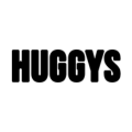 logo huggys noir et blanc minimaliste