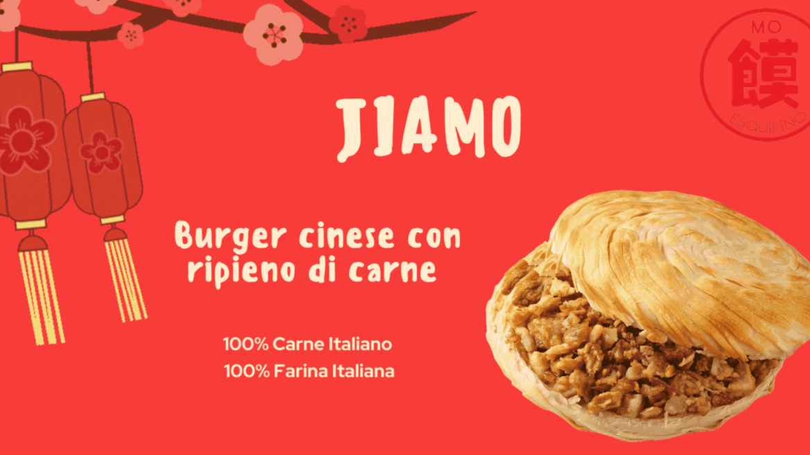 jiamo: burger cinese con carne italiana