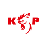 czerwone logo kp z kogutem