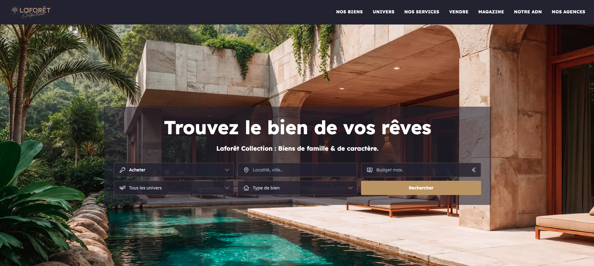 laforêt collection : villa de luxe à rechercher