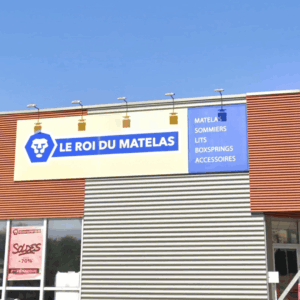 façade du magasin le roi du matelas
