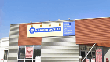 façade du magasin le roi du matelas