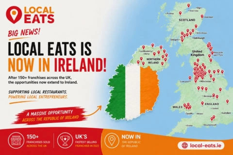 local eats launches in ireland: franchise expansion poster