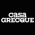 logo minimaliste casa grecque noir et blanc