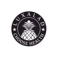logo rond lux ala, palmier et choisissez la santé