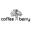 logo coffee berry : arbre minimaliste noir et blanc