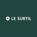 logo le subtil : icône minimaliste verte