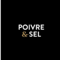 logo minimaliste poivre & sel noir et or