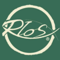 logo rios cerchio minimalista verde e crema