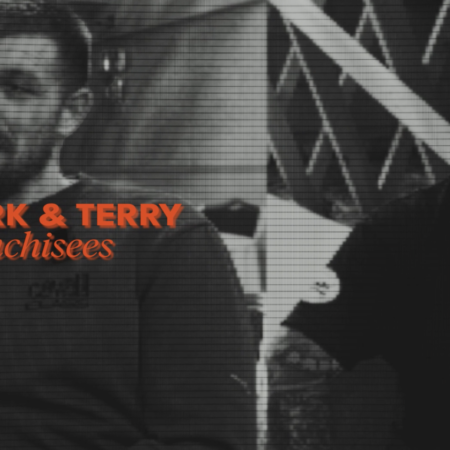 mark and terry, franchisees in bold title card