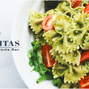marmitas : farfalle au pesto vert & tomates cerises