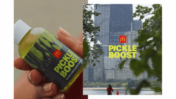 anuncio mcdonald’s pickle boost con skyline urbano
