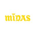 logo midas doré sur fond blanc