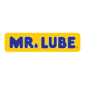 logo mr. lube jaune et bleu rétro