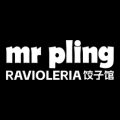 logo mr pling ravioleria noir et blanc