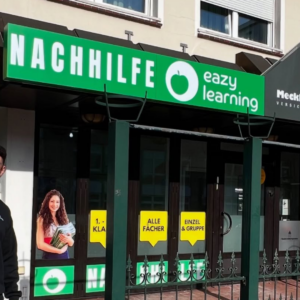 nachhilfe eazy learning: ladenfront mit daumen hoch