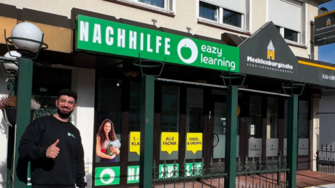nachhilfe eazy learning: ladenfront mit daumen hoch