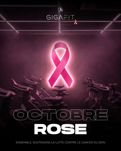 octobre rose gigafit : soutien au cancer du sein