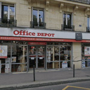 façade office depot sur rue parisienne