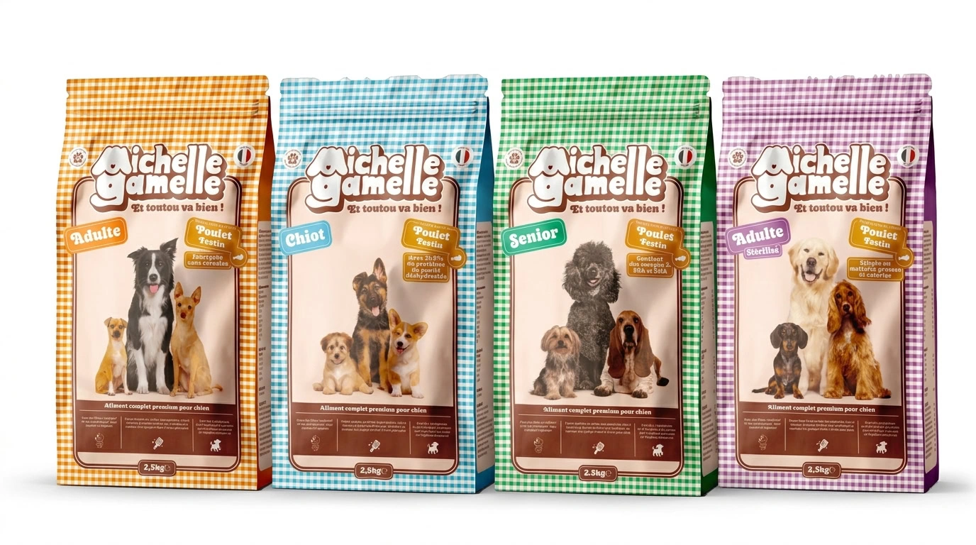 sachets de croquettes michelle gamelle pour chiens