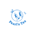 pearl’s tea: blue cat logo