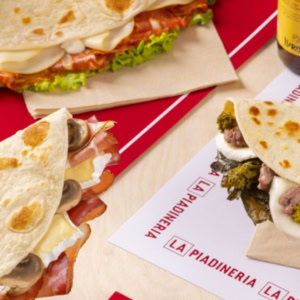 piadina lombarda gourmet con verdure e funghi
