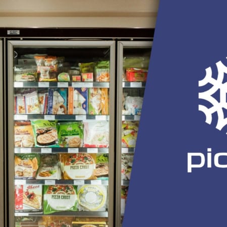 picard frozen food display in supermarket aisle