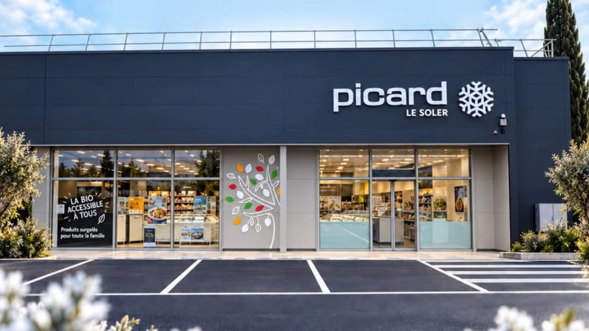 façade du magasin picard à le soler
