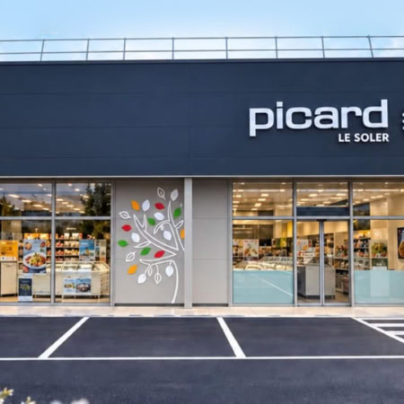 façade du magasin picard à le soler