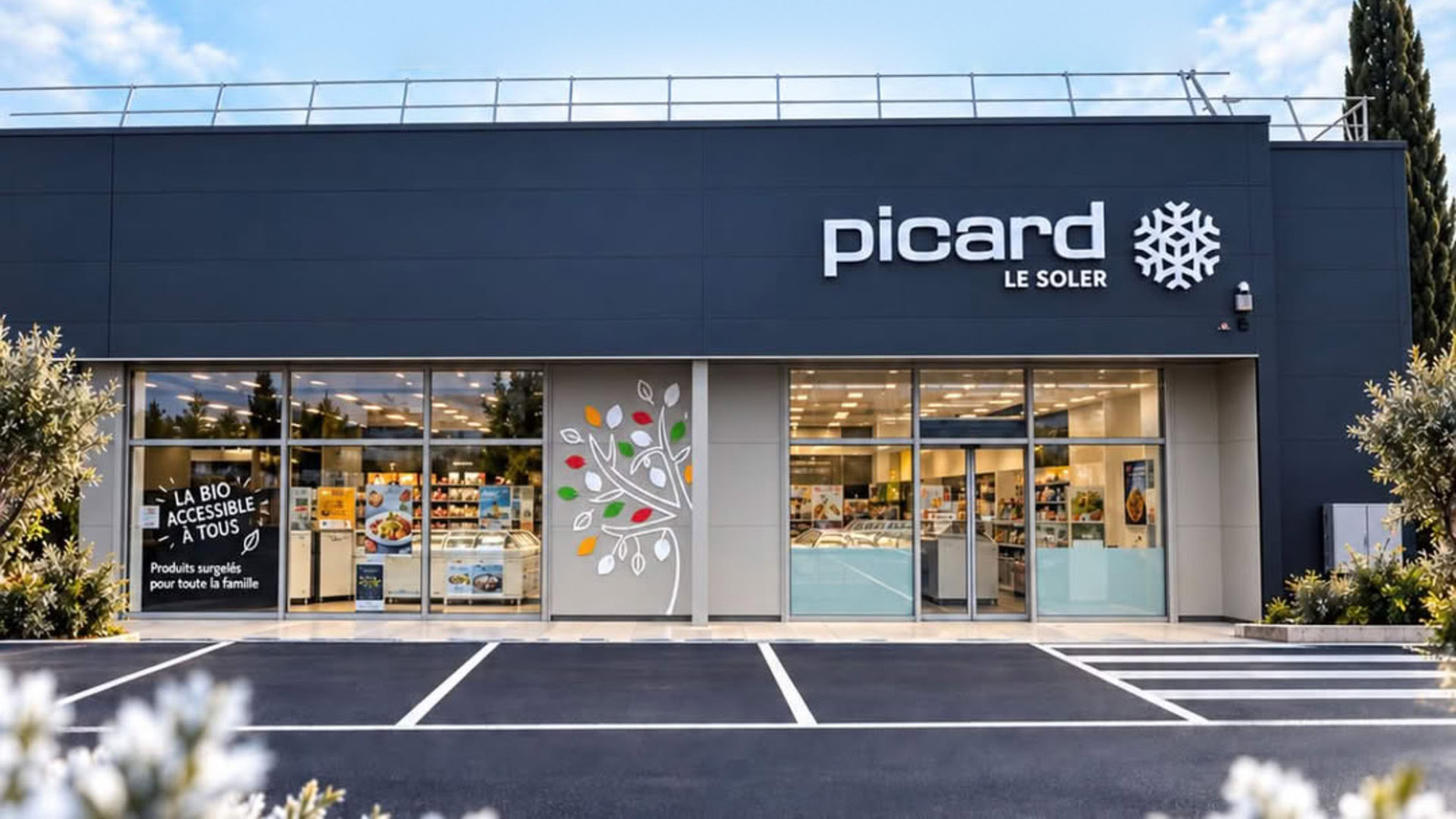façade du magasin picard à le soler