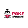 logo pØke ramen moi rose et noir