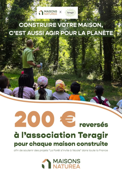 maisons naturea : 200 € pour la forêt et l’école