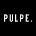 logo minimaliste pulpe. noir et blanc