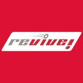 logo sportif rouge sur bannière blanche incliné