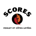 logo scores : pomme, poulet et côtes levées