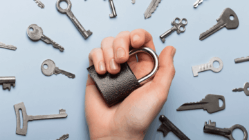 candado y llaves: seguridad y acceso
