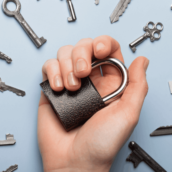 candado y llaves: seguridad y acceso