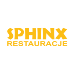 złote logo sphinx restauracje na białym tle
