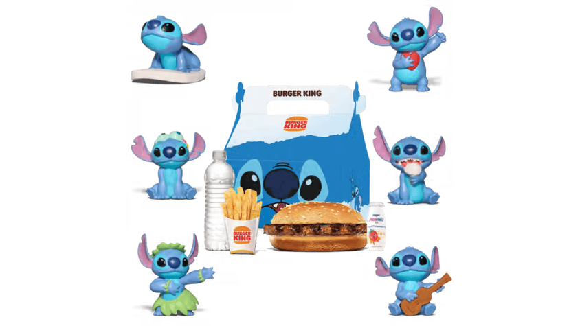 promo burger king stitch: menú infantil y snack